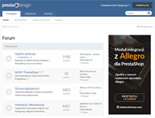 Tablet Screenshot of prestadesign.pl